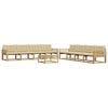 vidaXL Set di divani da esterno 9 pz Bianco e Beige