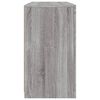 vidaXL Credenza con Luci LED Grigio Sonoma 123x37x67 cm
