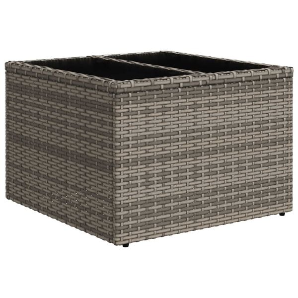 vidaXL Set Divano da Giardino 5 pcs Grigio 55 x 55 x 37 cm polyrattan