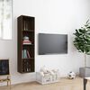 vidaXL Libreria/Mobile TV Rovere Marrone 143x30x36cm Legno Multistrato