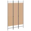 vidaXL Paravento a 3 pannelli Beige 120 x 200 cm Tessuto