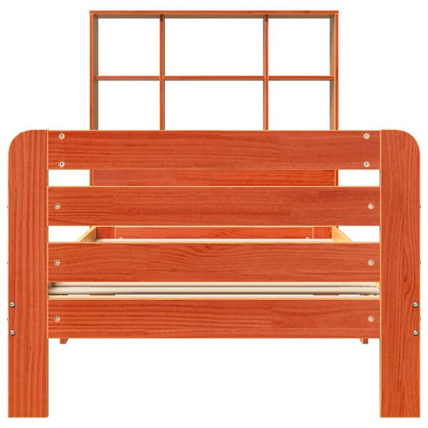 vidaXL Letto senza Materasso Marrone Cera 90x190 cm in Legno di Pino