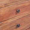 vidaXL Comodino con 3 Cassetti 35x25x35 cm Legno Massello di Mogano