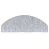 vidaXL Tappetini per scale 10 pz 65x24x4 cm Grigio chiaro Semicircolari Grandi
