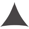 vidaXL Telo Ombra 2 x 2 x 2 m HDPE Triangolare Antracite