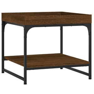 vidaXL Tavolino Salotto Rovere Marrone 49,5x49,5x45 Legno Multistrato