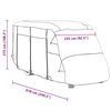 vidaXL Telo per Camper Grigio 610x235x275 cm in Tessuto Non Tessuto