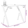 vidaXL Scrivania da Gaming con Gambe a Y Nera 90x60x75 cm