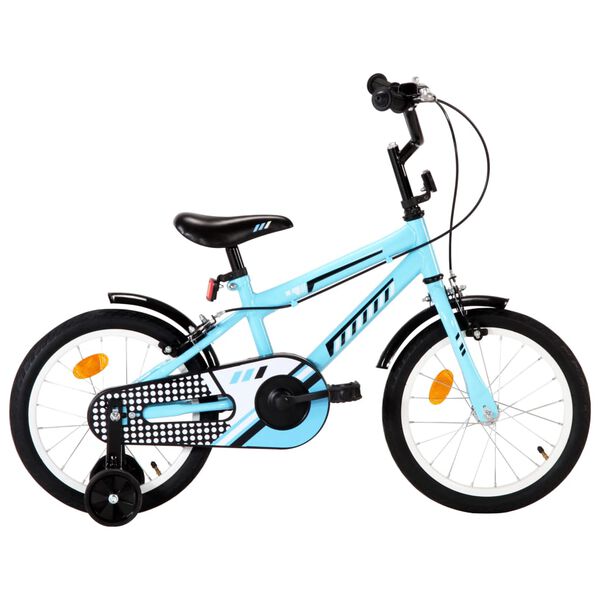 vidaXL Bici per Bambini 16 Pollici Nera e Blu