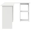 vidaXL Scrivania Bianco 142 x 102 x 73 cm Legno multistrato