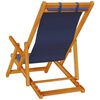 vidaXL Sedia da spiaggia 2 pcs Marrone x Legno massello di acacia