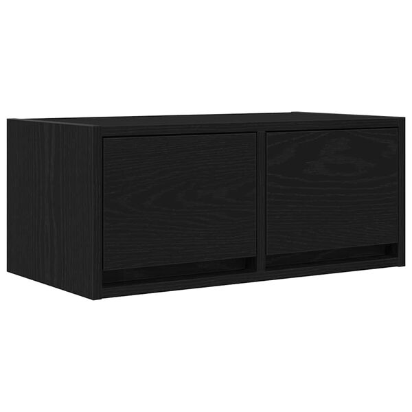 vidaXL Mobile Porta TV Rovere Nero 60x31x25,5 cm in Legno Multistrato