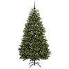 vidaXL Albero di Natale artificiale Verde 210 cm PVC e Metallo