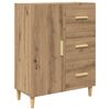 vidaXL Credenza con cassetto Rovere artigianale 69,5 x 34 x 180 cm