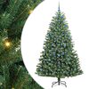 vidaXL Albero di Natale Artificiale con Rami Pieghevoli Verde 210 cm