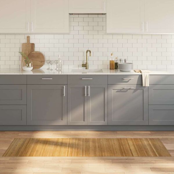 vidaXL Tappeto Rettangolare Naturale 60x200 cm in Bamb&ugrave;