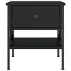 vidaXL Comodini 2 pz Neri 40x42x45 cm in Legno Multistrato