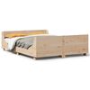 vidaXL Letto senza Materasso 120x190 cm in Legno Massello di Pino