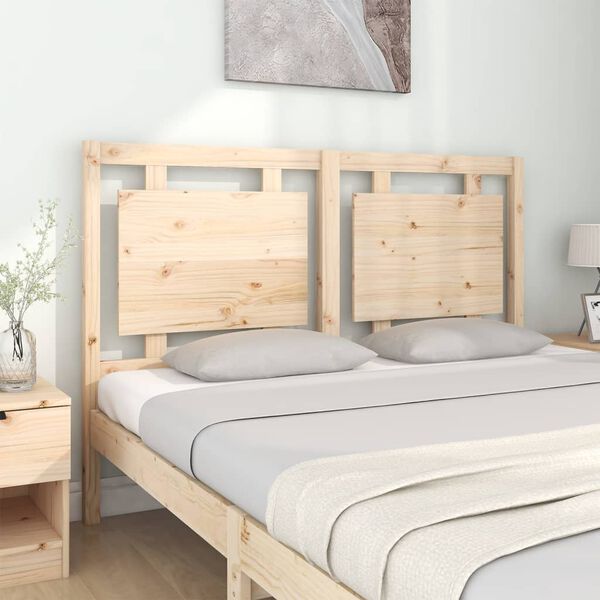 vidaXL Testiera per Letto 145,5x4x100 cm in Legno Massello di Pino
