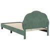 vidaXL Struttura letto bambini con testata Verde Mare 90 x 190 cm