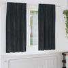 vidaXL Tende oscuranti 2 pcs Nero 140 x 175 cm Velluto