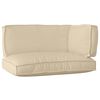 vidaXL Set di Cuscini per Pallet 3 pcs Beige Tessuto Oxford