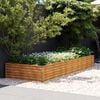 vidaXL Fioriera Rialzata da Giardino 291x100x36 cm in Acciaio Corten
