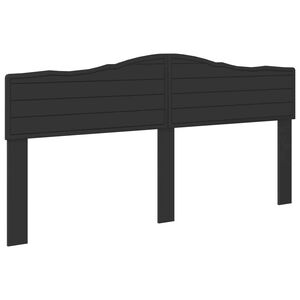 vidaXL Testiera Rovere Nero Legno ingegnerizzato