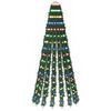 vidaXL Albero di Natale LED 150 cm 240 LED Multicolore Acciaio Verde