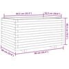 vidaXL Fioriera da Giardino 90x60x49,5 cm in Legno Massello di Douglas