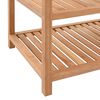 vidaXL Scaffale da Bagno in Legno Massello di Noce 65x40x65 cm