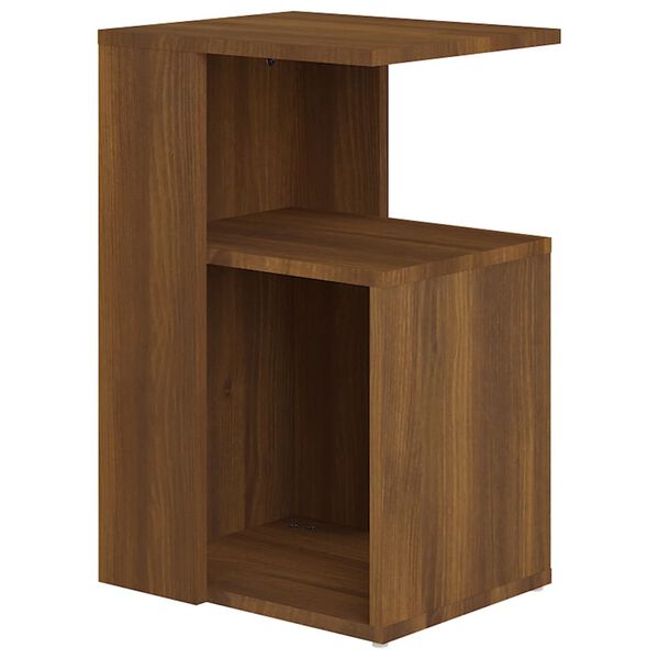 vidaXL Tavolino da Salotto Rovere Marrone 36x30x56cm Legno Multistrato