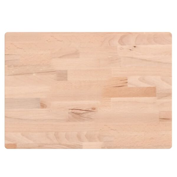 vidaXL Tagliere 50x35x4 cm in Legno Massello di Faggio