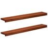 vidaXL Soglie per finestre 2 pz Marrone 90 x 15 x 2 cm