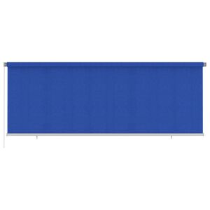vidaXL Tenda a Rullo per Esterni 405(L)x140(A) cm Blu HDPE