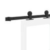 vidaXL Porta scorrevole ORKDAL Bianco e Nero 73,5 x 211 cm