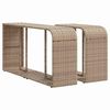 vidaXL Set Divano da Giardino 10 pz con Cuscini Beige in Polyrattan