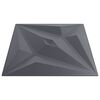 vidaXL Pannelli da parete 24 pcs Grigio Stella 50 x 50 cm Schiuma XPS