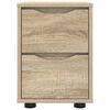 vidaXL Comodini con cassetto 2 pcs Rovere Sonoma 30,5 x 30 x 43 cm