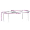 vidaXL Set da Pranzo per Giardino97 pz con Cuscini Rovere
