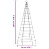 vidaXL Albero di Natale a LED 200 LED Colorato 180 cm