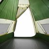 vidaXL Tenda da Campeggio Tipi per 7 Persone Verde Impermeabile