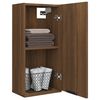 vidaXL Mobile da Bagno a Parete Rovere Marrone 32x20x67 cm