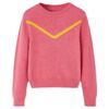 Maglione da Bambina Lavorato a Maglia Rosa Antico 140