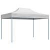 vidaXL Gazebo Professionale Pieghevole 280x410x315 cm Acciaio Bianco