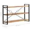 vidaXL Libreria a 3 Ripiani 140x30x80 cm in Legno Massello di Acacia