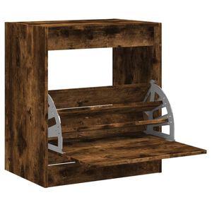 vidaXL Scarpiera Rovere Fumo 60x42x69 cm in Legno Multistrato