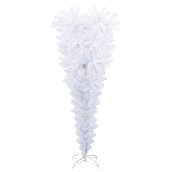 vidaXL Albero di Natale artificiale Bianco 120 cm PVC e Acciaio