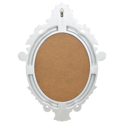 vidaXL Specchio da Parete Stile Castello 56x76 cm Argento