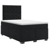 vidaXL Letto box spring con materasso Nero 120 x 190 cm Velluto